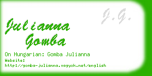 julianna gomba business card